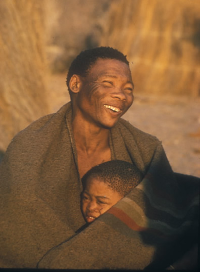 Father and Child Smiling